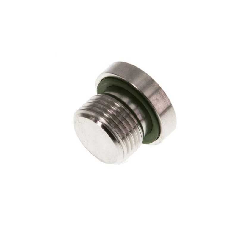 4BN BSP Male Captive Seal Internal Hex Plug