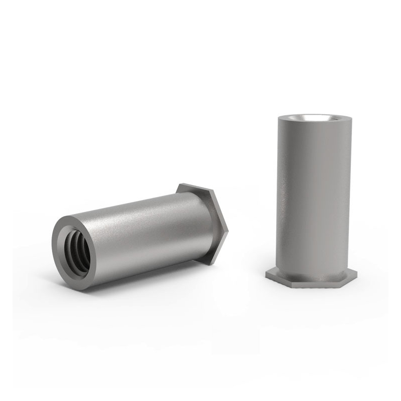 Blind hole flat head hexagon riveted nut