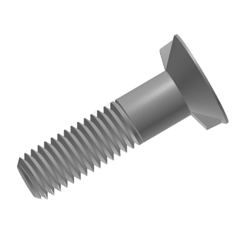 Countersunk head bolts with double nibs
