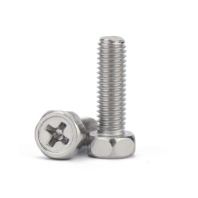 Cross Recessed Hexagon Bolts Indentation
