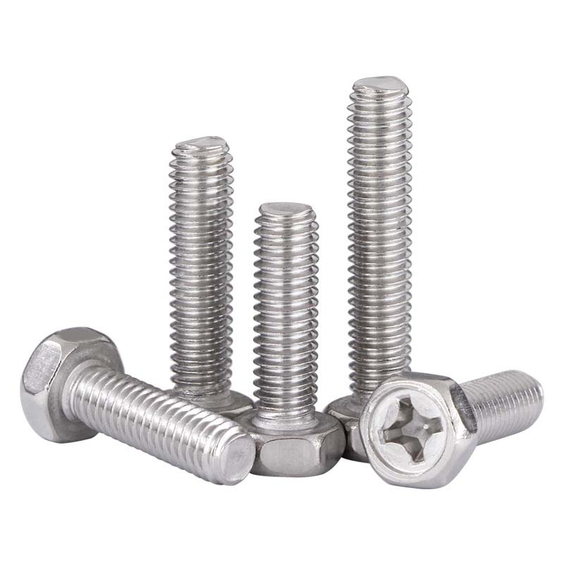 Cross Recessed Hexagon Bolts With Indentation