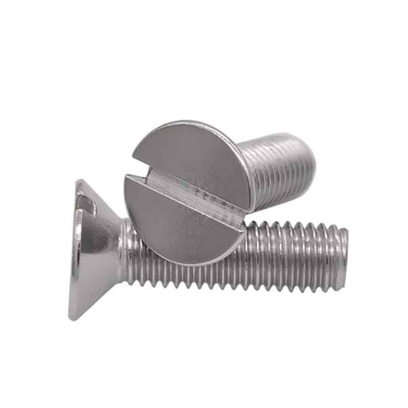 Finished Slotted Flat Head Bolt
