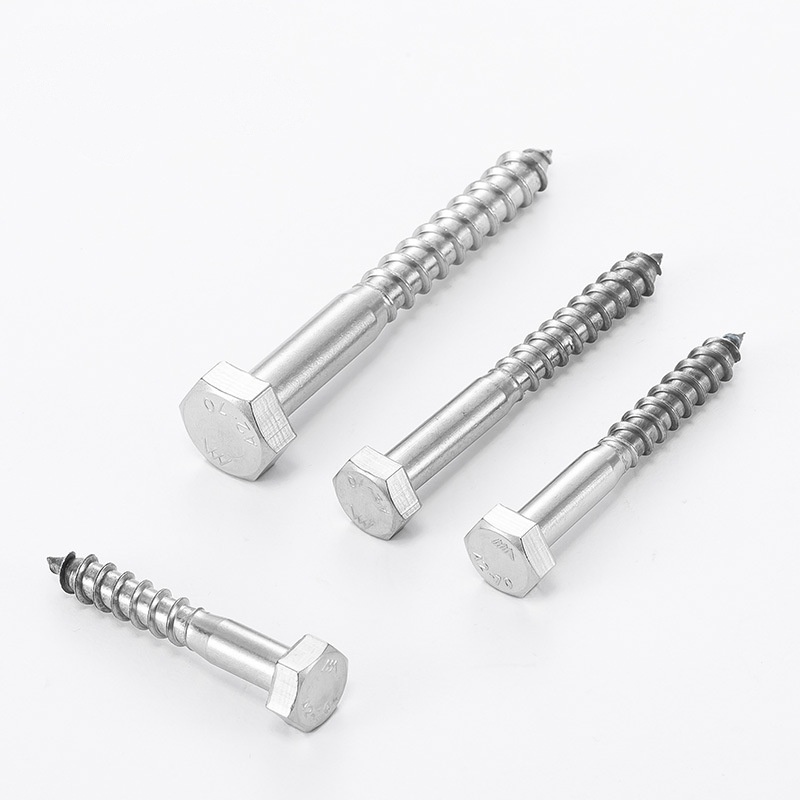 Hex Head Hex Drive Stainless Steel Lag Screw