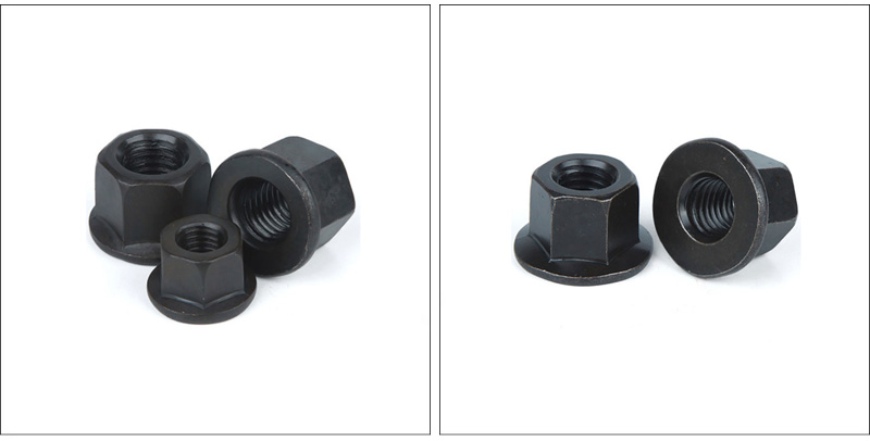 Flange nuts with raised face