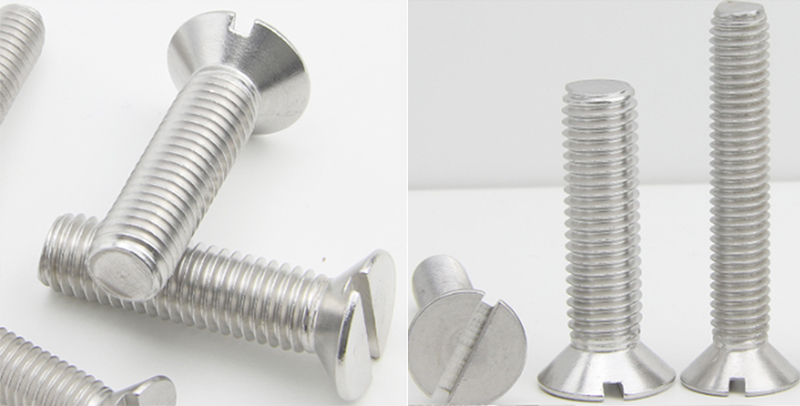 80°Slotted countersunk head screws