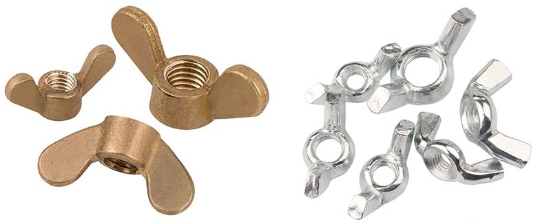 Round wing nuts