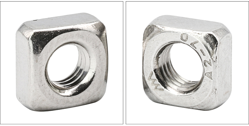 Thick square nuts for track