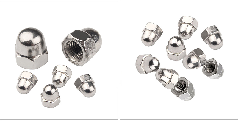 Hexagon domed cap nuts Type A