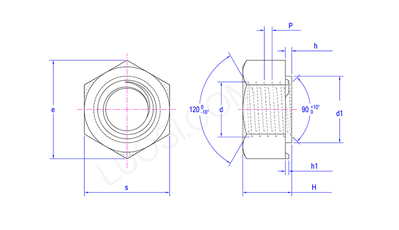 Versatile Hexagon weld nut