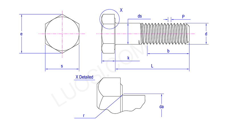 Multi Purpose Hexagon Head Bolt
