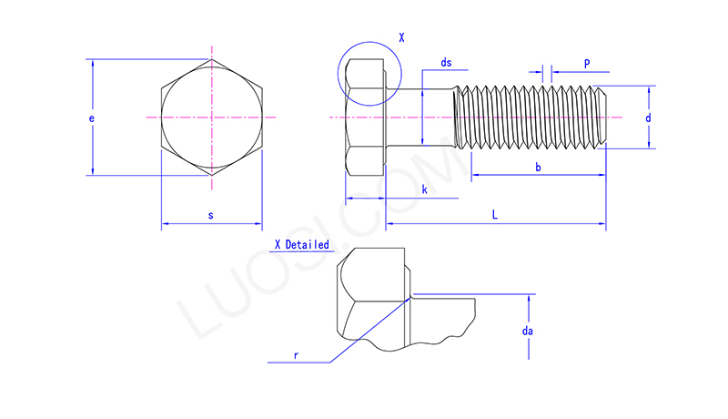Industrial Grade Hexagon Head Bolt