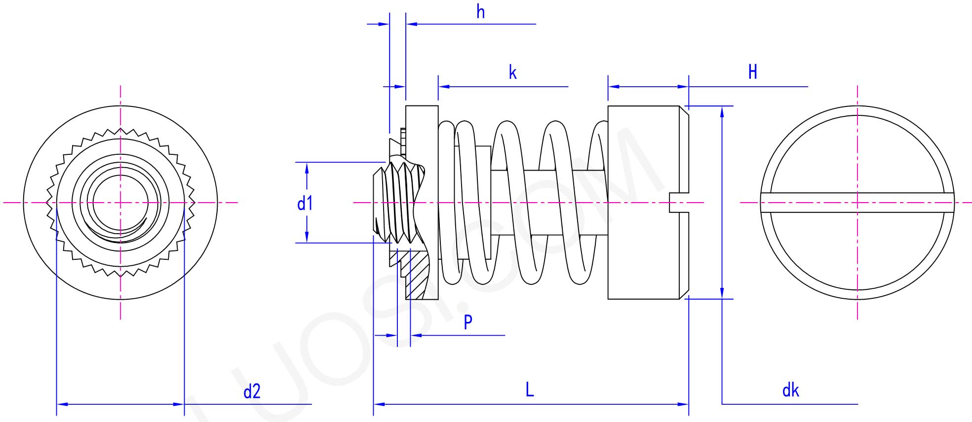 Panel Spring Screw