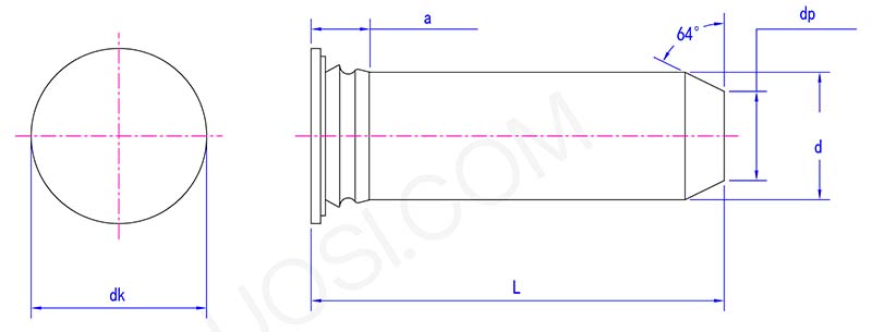 400 series stainless steel guide pin parameter