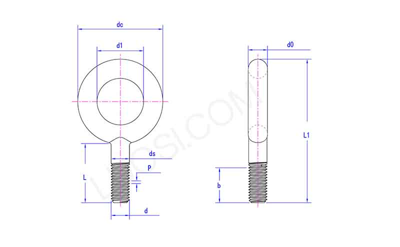 M10 Forged Eye Bolt