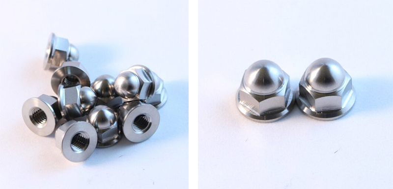 Flanged Acorn Nut with No Serrations