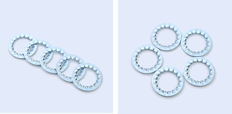 Internal Tooth Lock Washers Black Zinc