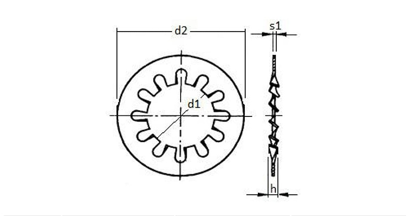 M3 Internal Tooth Lock Washer