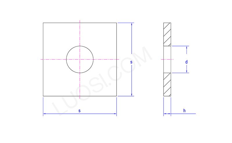 Stainless Steel Square Washers