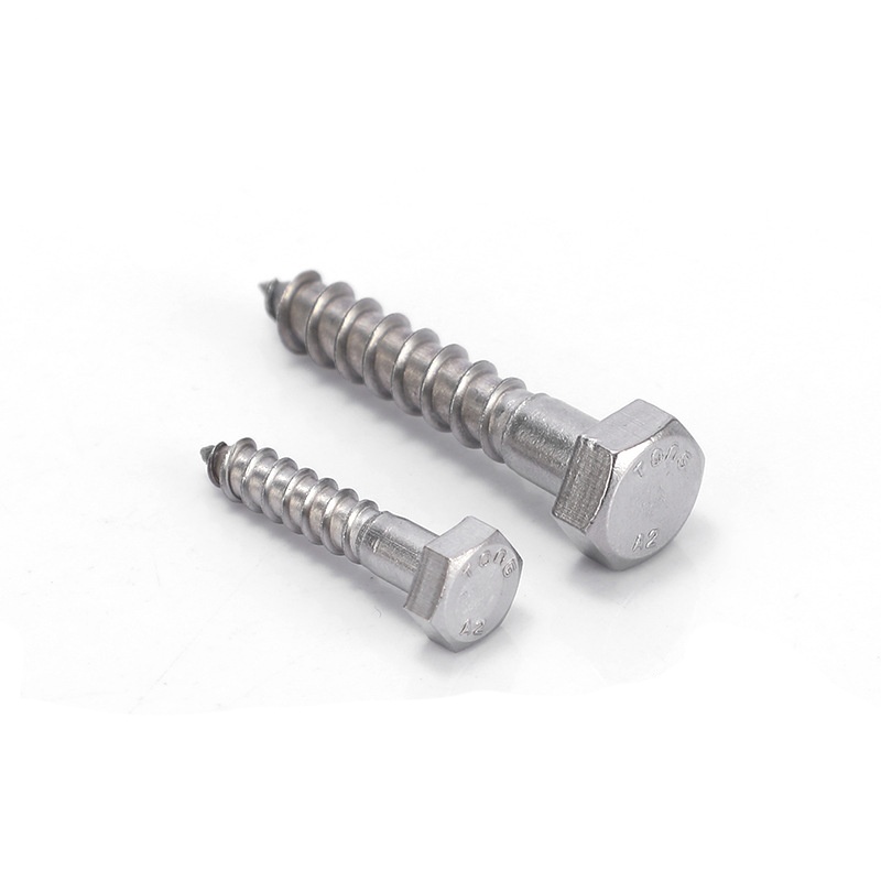 Hex Head Hex Drive Stainless Steel Lag Screw