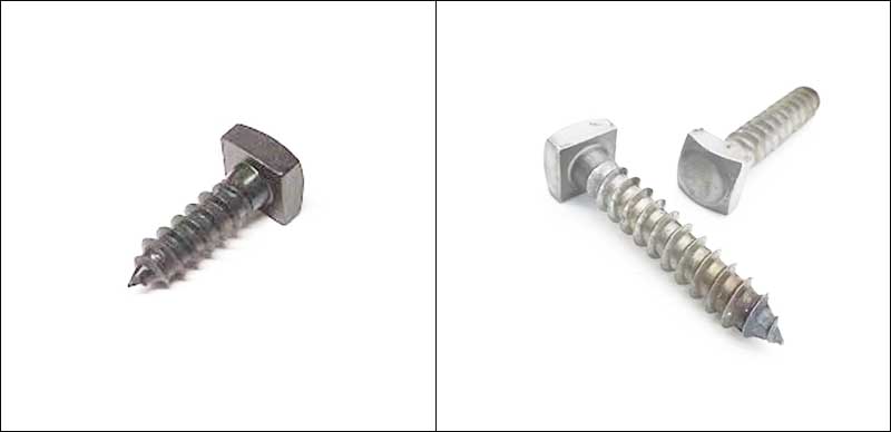 Durable Screw Lag Square Head Steel Black Oxide