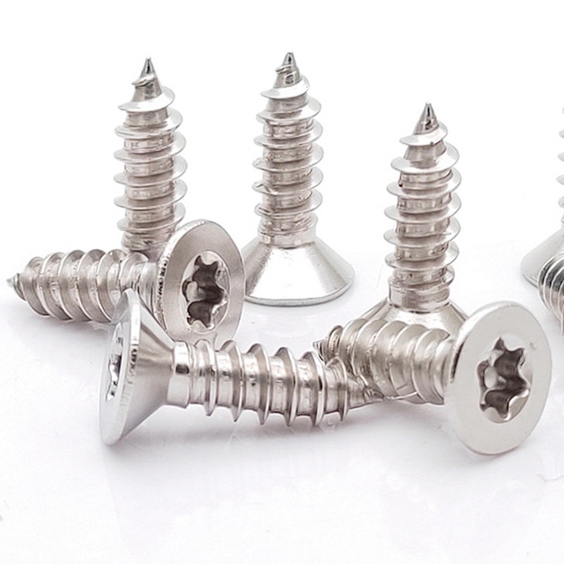 High strength6 lobe countersunk tapping screws