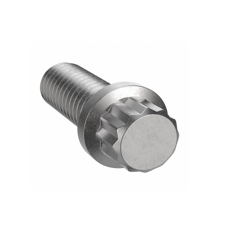 Plain Steel 12 Point Flange Screw
