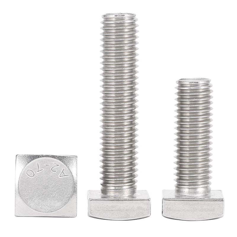 Rough Finish Full Thread Square Head Screw