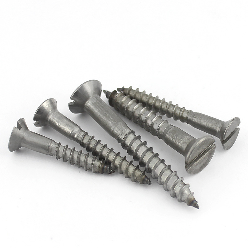 Slot Countersunk Stainless Steel Wood Screw