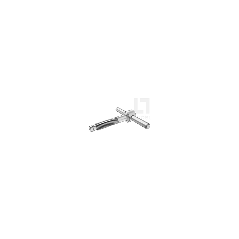 Tommy screws with fixed clamping bolts