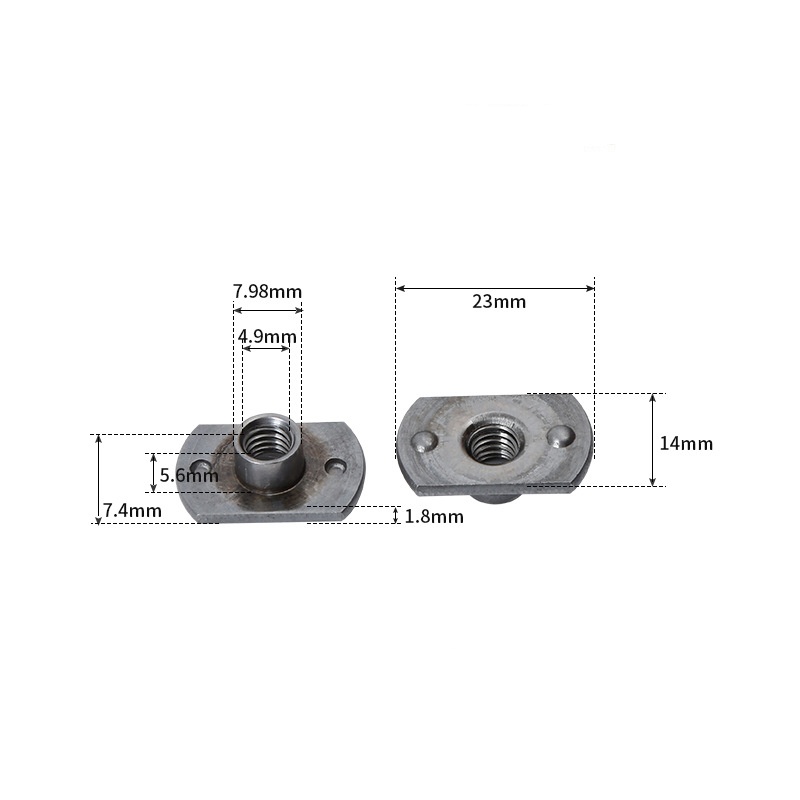 Uncompromising T Style Weld Nuts