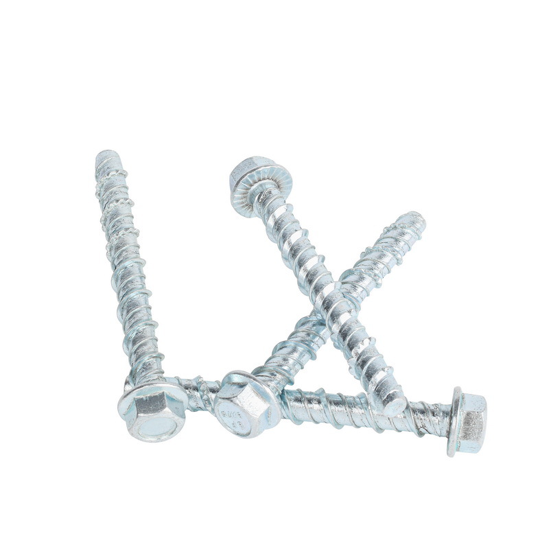 White Blue Concrete Screw Bolt