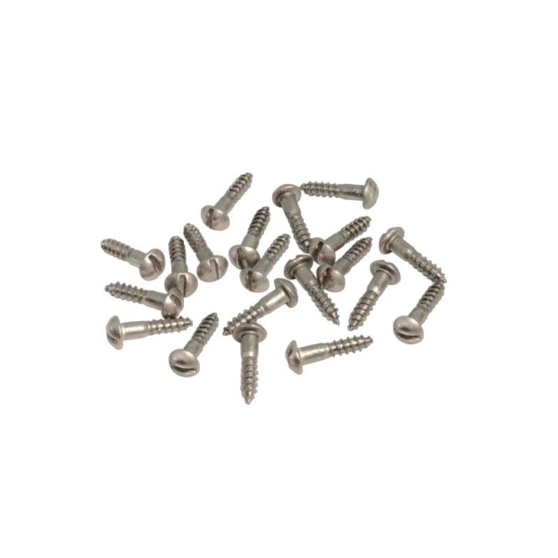Wood Screw Slotted Round Head Steel